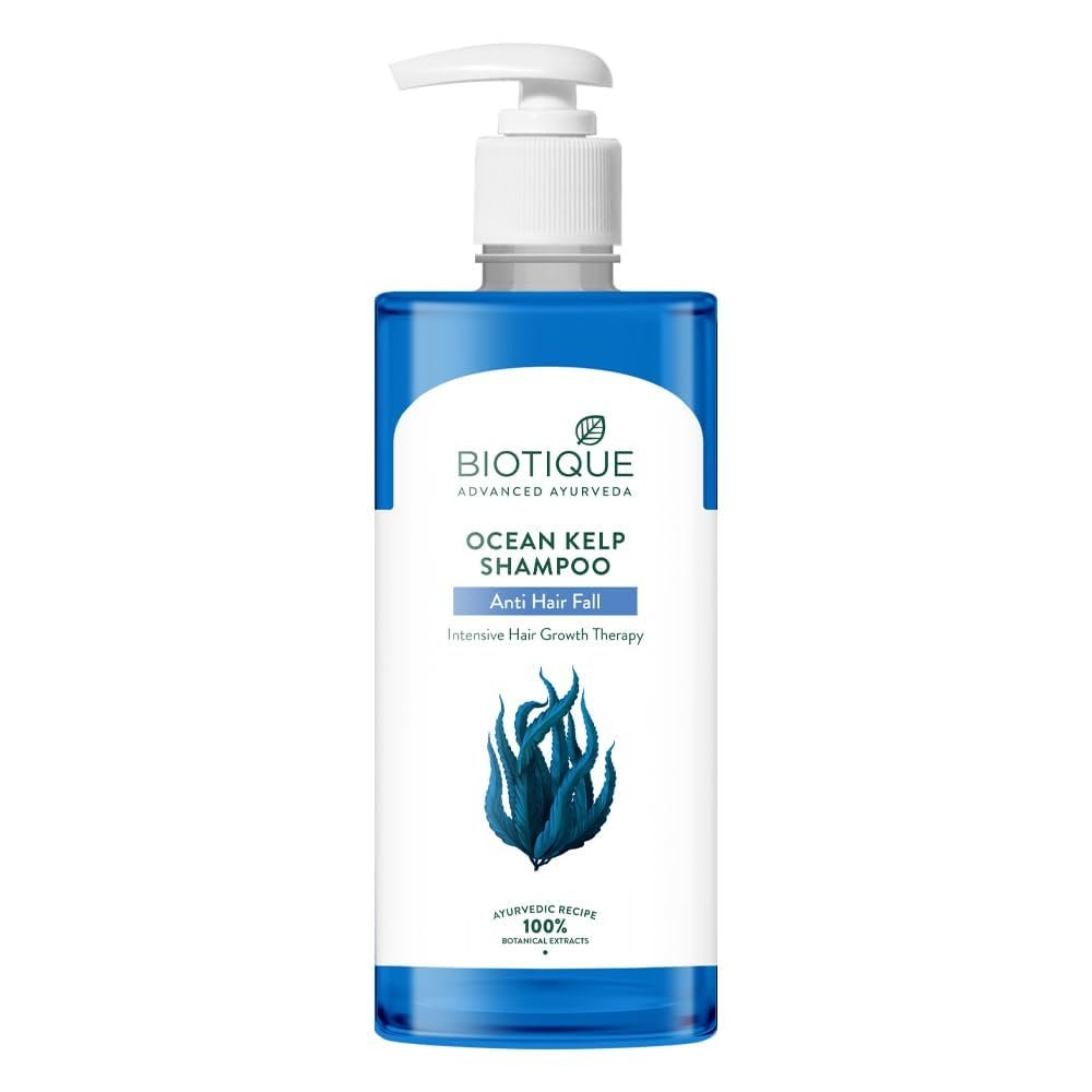 Bioti. Ocean Kelp Anti Hairfall Shampoo | Intensive Hair Growth Therapy| Anti Hairfall Shampoo that Maintains Shine |100% Botanical Extracts | Suitable for All Hair Types |500ml