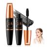 2Pcs 4D Silk Fiber Lash Mascara Black, Waterproof Silk Fibre Thick Lengthening Mascara, Curling, Long Lasting Smudge-Proof, All Day Exquisitely Full view 1