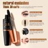 2Pcs 4D Silk Fiber Lash Mascara Black, Waterproof Silk Fibre Thick Lengthening Mascara, Curling, Long Lasting Smudge-Proof, All Day Exquisitely Full view 3