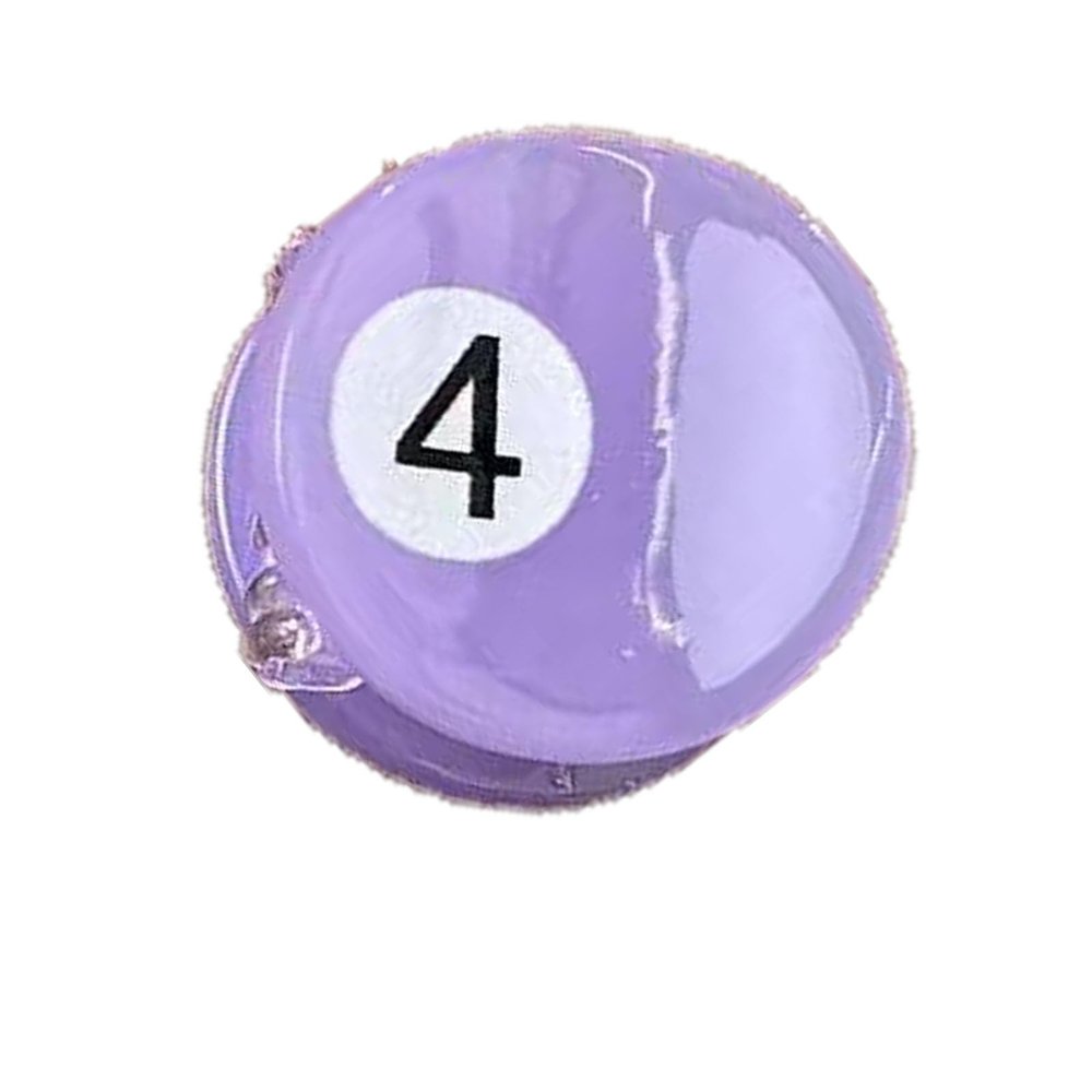 4PCS Billiards Bangs Hair Clips,Cute Digital Ball Claw Clips,Balls Shape Hair Claw Clips,Acetate Hair Clips for Girls,Small Side Hair Barrettes for Women (4)