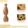 ZKMGYZB 2Pcs Facial Massage Tool for Eye Massage Reduce Puffiness and Dark Circles Facial Meridian Brush Sandalwood Handle Copper Massage Beads Chinese SPA Gua Sha Tool (Sandalwood) view 2