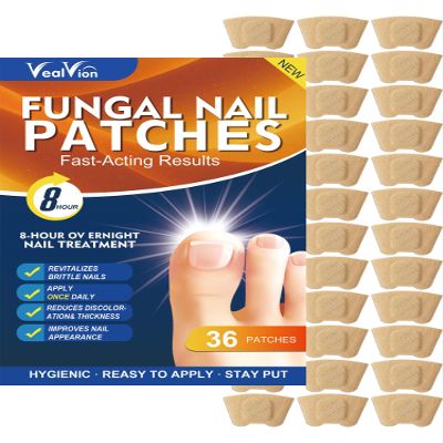Toenail Fungus Treatment Extra Strength -36 Pcs Fungal Nail Patches, Nail Repair for Damaged Nails, Overnight Renewal for Men and Women