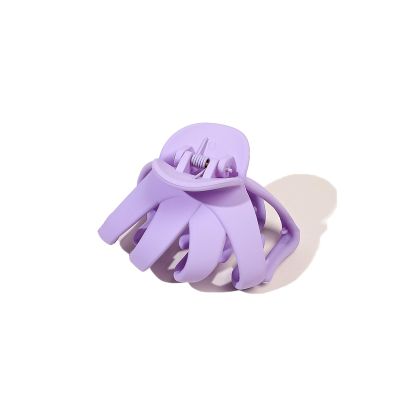 12 Pcs Medium Octopus Hair Claw Clips for Women, 2.76 Inch Purple Plastic Non Slip Hair Accessories for Thick and Medium Hair, Daily Styling