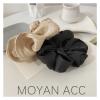 Scrunchies 3pcs Fabric Large Intestine Hair Ring Texture Pearly Fashion Head Flower Show Small Ball Rope Female(Color3) view 3
