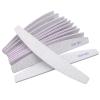 12 Pcs Curved Nail Files - 100/180 Grit Dual-Sided Emery Boards for Acrylic, Gel & Natural Nails, Professional Washable Manicure Tools, Gray Fingernail Filers for Salon & Home Use view 1