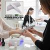 12 Pcs Curved Nail Files - 100/180 Grit Dual-Sided Emery Boards for Acrylic, Gel & Natural Nails, Professional Washable Manicure Tools, Gray Fingernail Filers for Salon & Home Use view 3