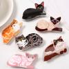 Animal Grab Clip Cute Sweet Hair Card Medium Shark Clip Hair Grab Hair Accessory on the Back of the Head(Yingduan) view 2