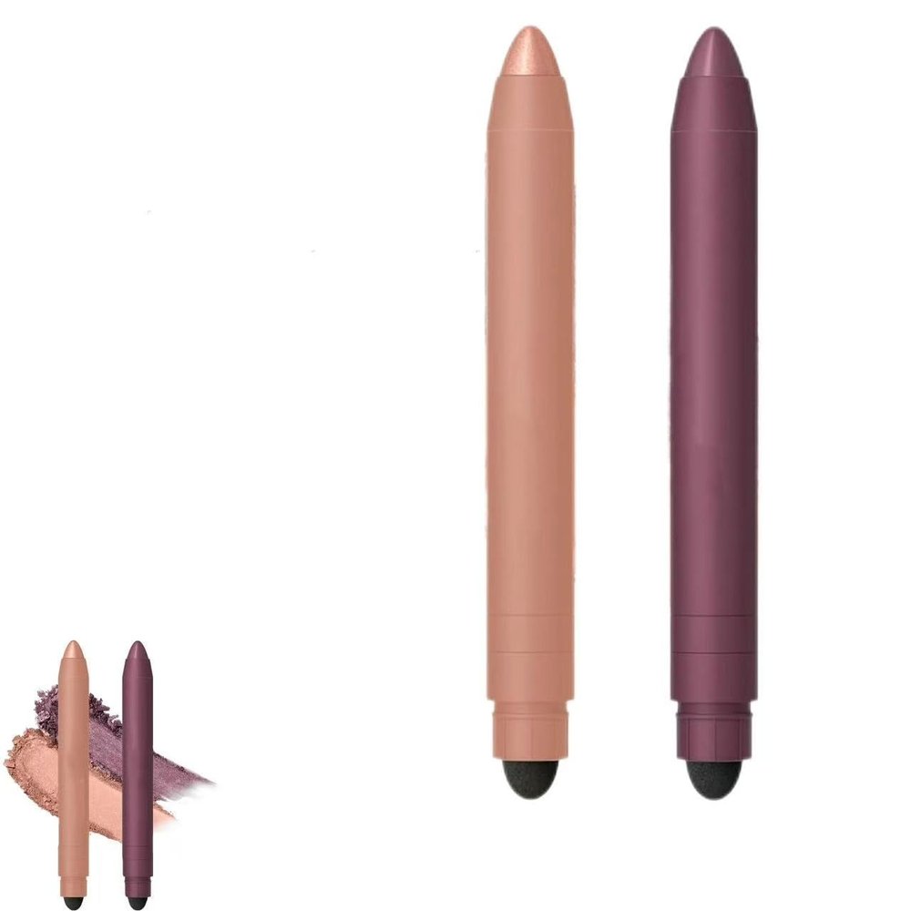 dqcbao Shadow Liner 2-in-1 Eyeliner & Eyeshadow Stick, Dual-Ended Cream Eye Makeup Pen for Quick Smoky Look, Long-Lasting, Waterproof & Easy to Blend