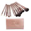 12pcs Makeup Brush Set, Cosmetic Brushes Kit with PU Leather Storage, Soft Synthetic Fibers for Powder Blush Concealer Eyeshadow, Makeup Brushes Tool Kit for Women view 4