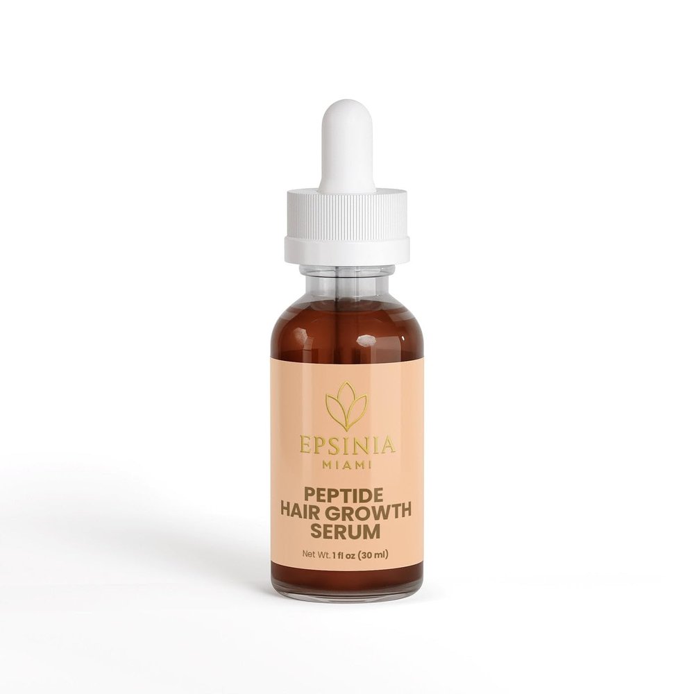 EPSINIA Peptide Hair Serum 5 Peptide Complex + Botanical Extracts Lightweight Scalp & Hair Serum for Fuller, Thicker-Looking Hair Vegan, Paraben-Free, 1 fl oz (30 ml)
