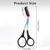 Eyebrow Trimmer Scissor, 2-in-1 Professional Eyebrow Scissor with Comb, Stainless Steel Precision Eyebrow Cutter, Curved Eye Brow Razor, Portable Hair Removal Makeup Tool for Women and Men (Pink2Pcx) view 2