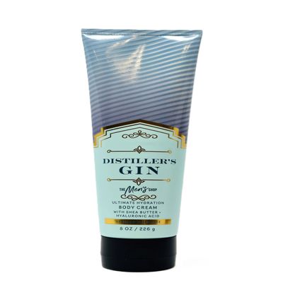 Bath and Body Ultimate Hydration Body Cream For Men's With Shea butter 8 FL OZ (8 OZ, Distiller's Gin)