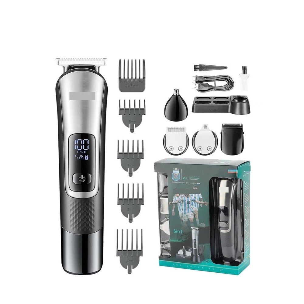5-in-1 Men's Care Oil Hair Sculpting Electric Fader Shaving Clipper Trimmer Set 111
