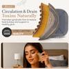 2 PCS Facial Lymphatic Contour Brush  Ergonomic Dry Brush for Face, Jawline & Chin Sculpting, Lymphatic Massage, Skin Lifting, Anti-Puffiness & Glow view 2