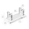 AUNMAS Acrylic Razors Stand Holder, Shaving Brush Storage Bracket Countertop Shaving Organizer for Bathroom Kitchen (Transparent) view 3