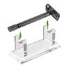 AUNMAS Men Shaving Holder Stand, Acrylic Razors Stand Holder for Bathroom Countertop Brush Storage Bracket Organizer for Everyday Use (Transparent) view 4