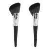 2pcs Sickle Brush, Makeup Shading Brush, Soft Synthetic with Wooden Handle, Ergonomic for Face Contouring, Blending Bronzer and Concealer, view 1