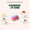Naturally Love Hue Strawberry Glo 4-Piece Lip Scrub Set  Exfoliating Sugar Scrub, Berry Lip Mask, Silicone Lip Brush & Eye Mask  Smooths, Softens & Hydrates Lips  Strawberry Scent view 3