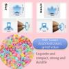 100 PCS Colorful Mini Hair Claw Clips Star & Crown Shape Small Plastic Hair Accessories for Women, Teens, Girls, Party, Bun, Braid & Everyday Styling view 2