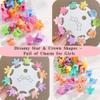 100 PCS Colorful Mini Hair Claw Clips Star & Crown Shape Small Plastic Hair Accessories for Women, Teens, Girls, Party, Bun, Braid & Everyday Styling view 4