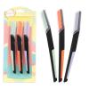 EOMOYO Dual-Tone Eyebrow Razor for Women, Value 3-Pack Exfoliating Face Shaver & Facial Hair Remover, Safe & Precise Beauty Tool for Perfect Brows, Clean Girl Aesthetic view 1