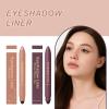 Shadow Liner 2 In 1 Eyeline, 2-in-1 Shadow Liner Eyeshadow Stick Set to Make Light Eyes Pop Natural Eye Makeup Long-LastingChampagne Gold + Purple view 3