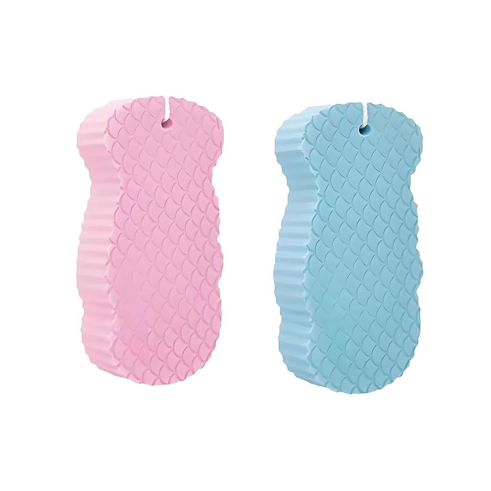 2025 New Magic Exfoliating Sponge, Body Scrubber Bath Exfoliating Scrub Sponge Shower Brush, Skin Friendly(2pc-A)