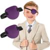 AURAADORN 2 Pcs Single Eye Patch for Adults Kids, Adjustable Patch for Amblyopia, Light-blocking for Lazy Eyes, Medical Pirate Costume (purple) view 1