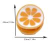 2PCS Mini Orange Claw Clips,Grapefruit Hair Clips,Fruit Shape Hair Claw Clips,Food Hair Jaw Clips,Acrylic Hair Clip for Women,Small Claw Clips for Girls (Orange) view 2