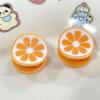 2PCS Mini Orange Claw Clips,Grapefruit Hair Clips,Fruit Shape Hair Claw Clips,Food Hair Jaw Clips,Acrylic Hair Clip for Women,Small Claw Clips for Girls (Orange) view 3