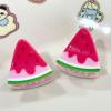 2PCS Mini Watermelon Claw Clips,Watermelon Hair Clips,Fruit Shape Hair Claw Clips,Food Hair Jaw Clips,Acrylic Hair Clip for Women,Small Claw Clips for Girls (Watermelon) view 3
