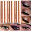 6-Piece Shimmer Eyeshadow Stick Set, Waterproof Crease-Proof, Golden Rainbow Colors, One-Swipe Application, Perfect for Carnival Glam Makeup view 2