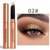 6-Piece Shimmer Eyeshadow Stick Set, Waterproof Crease-Proof, Golden Rainbow Colors, One-Swipe Application, Perfect for Carnival Glam Makeup view 4