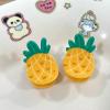 2PCS Mini Pineapple Claw Clips,Pineapple Hair Clips,Fruit Shape Hair Claw Clips,Food Hair Jaw Clips,Acrylic Hair Clip for Women,Small Claw Clips for Girls (Pineapple) view 3