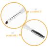 GANAZONO Dual-ended Eyebrow Brush with Soft Spiral Spoolie for Precise Brow Grooming and Eyelash Styling Compact Portable Makeup Tool for Defined Natural Look and Easy Touch-ups view 3