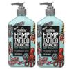 MalibuHemp Tan, Body Moisturizing Lotion for Tattoo Enhancement, 18 Fluid Ounces, 2 Pack view 1