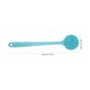 Alipis Silicone Shower Brush with Long Handle Ergonomic Bath Body Scrubber for Exfoliating and Massaging All Skin Types for Reach Areas Green view 2