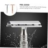 Unomor 2PCS Manual Double-edged Safety Razor for Men Lightweight Non-skid Grip Traditional Metal Shaver with Sealed Cutter Head for Close Smooth and Comfortable Shaving in Rose Gold and view 4