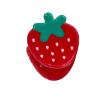 2PCS Mini Strawberry Claw Clips,Strawberry Hair Clips,Fruit Shape Hair Claw Clips,Food Hair Jaw Clips,Acrylic Hair Clip for Women,Small Claw Clips for Girls (Strawberry) view 1
