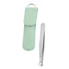 Unomor Stainless Steel Nose Hair Tweezer Manual Nasal Hair Clipper with Green Case Lightweight Portable Grooming Tool for Men and Women view 1