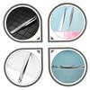 Unomor Stainless Steel Nose Hair Tweezer Manual Nasal Hair Clipper with Green Case Lightweight Portable Grooming Tool for Men and Women view 4