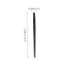 Alipis 3pcs Eyeliner and Eyebrow Makeup Brush Thin Flat and Oblique Angled Brushes with Plastic Handles Precise Eye Liner Tools for Eye Makeup and Professional Use view 2