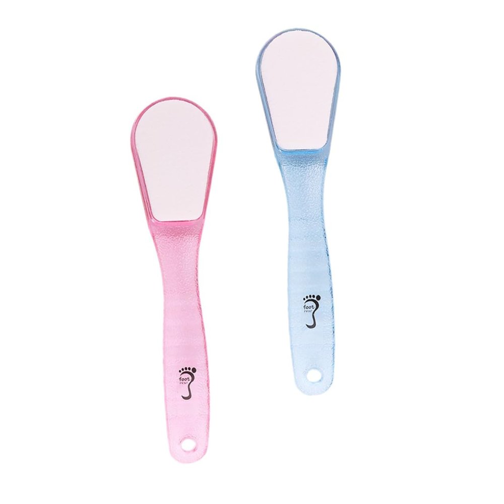 Mobestech 2Pcs Dual-Sided Grinding Foot Stones for Dead Skin Removal Pedicure Files with Smooth and Rough Surfaces Comfortable Callus Remover for Home and Salon Use Random Random Color