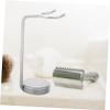 Didiseaon Alloy Shaving Brush Holder Stand with Anti-slip Base for Men Grooming Tools Soft Bristle Razor and Brush Organizer for Bathroom Home and Travel Use Space-saving Shaver Storage view 4