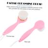 FRCOLOR Soft Bristle Manual Facial Cleansing Brush for Women and Gentle Pore Cleaning Face Scrubber with Handheld Design Makeup Removal and Skin Massage Tool for Deep Facial Cleansing view 4