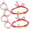 Unomor 6pcs Red Elastic Hair Ties Stretchy Ponytail Holders No Damage Hair Bands for Thick Curly Fine Women Chinese Year Party Favor view 1