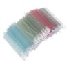 Alipis Disposable Lipstick Applicator Brush with Transparent Handle Fine Micro Swabs for Lip Gloss Lash Extensions and Eyebrow Grooming Multipurpose Travel Makeup Cotton Swabs Beauty view 1