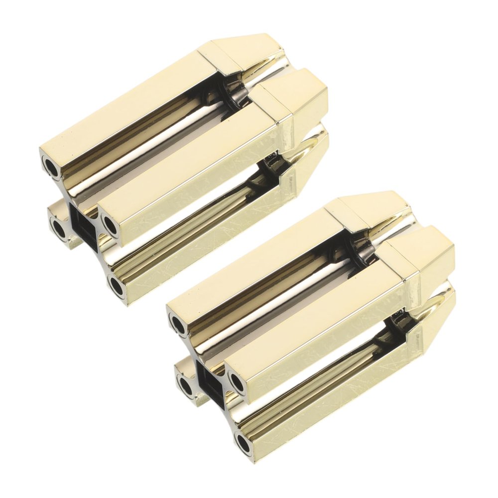 Beatifufu 2pcs Gold Four-Way Eyebrow Pencil Sharpener with Precision Slot Design for Flat Tip Refining Portable Professional Makeup Tool for Accurate Shaping and Travel Eyebrow Enhancement