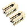 Beatifufu 2pcs Gold Four-Way Eyebrow Pencil Sharpener with Precision Slot Design for Flat Tip Refining Portable Professional Makeup Tool for Accurate Shaping and Travel Eyebrow Enhancement view 1