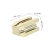 Beatifufu 2pcs Gold Four-Way Eyebrow Pencil Sharpener with Precision Slot Design for Flat Tip Refining Portable Professional Makeup Tool for Accurate Shaping and Travel Eyebrow Enhancement view 2